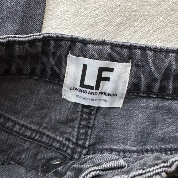 🖤 Lovers & Friends Reece high rise slim straight jeans button fly - Picture 6 of 9